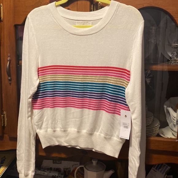 SPIRITUAL GANGSTER NIKKI RAINBOW SWEATER SIZE LARGE - Picture 8 of 10